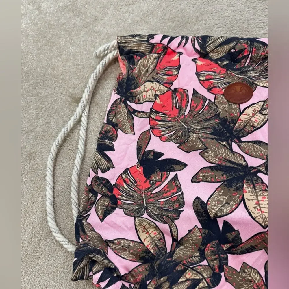Maaji swim Pink Floral Drawstring Backpack